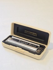 HOHNER Marine Band Trossingen Harmonica Key of B Flat Bb Silver w/ Case