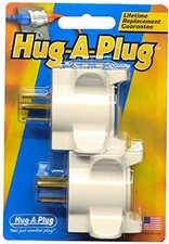 Dual Outlet Wall Adapter, Twin Pack Ivory