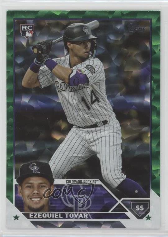 2023 Topps Series 2 Green Foil /499 Ezequiel Tovar #651 Rookie RC 0m89