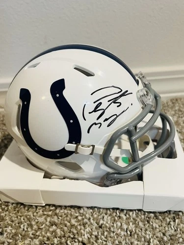Peyton Manning Signed Indianapolis Colts Mini Helmet With HOLO