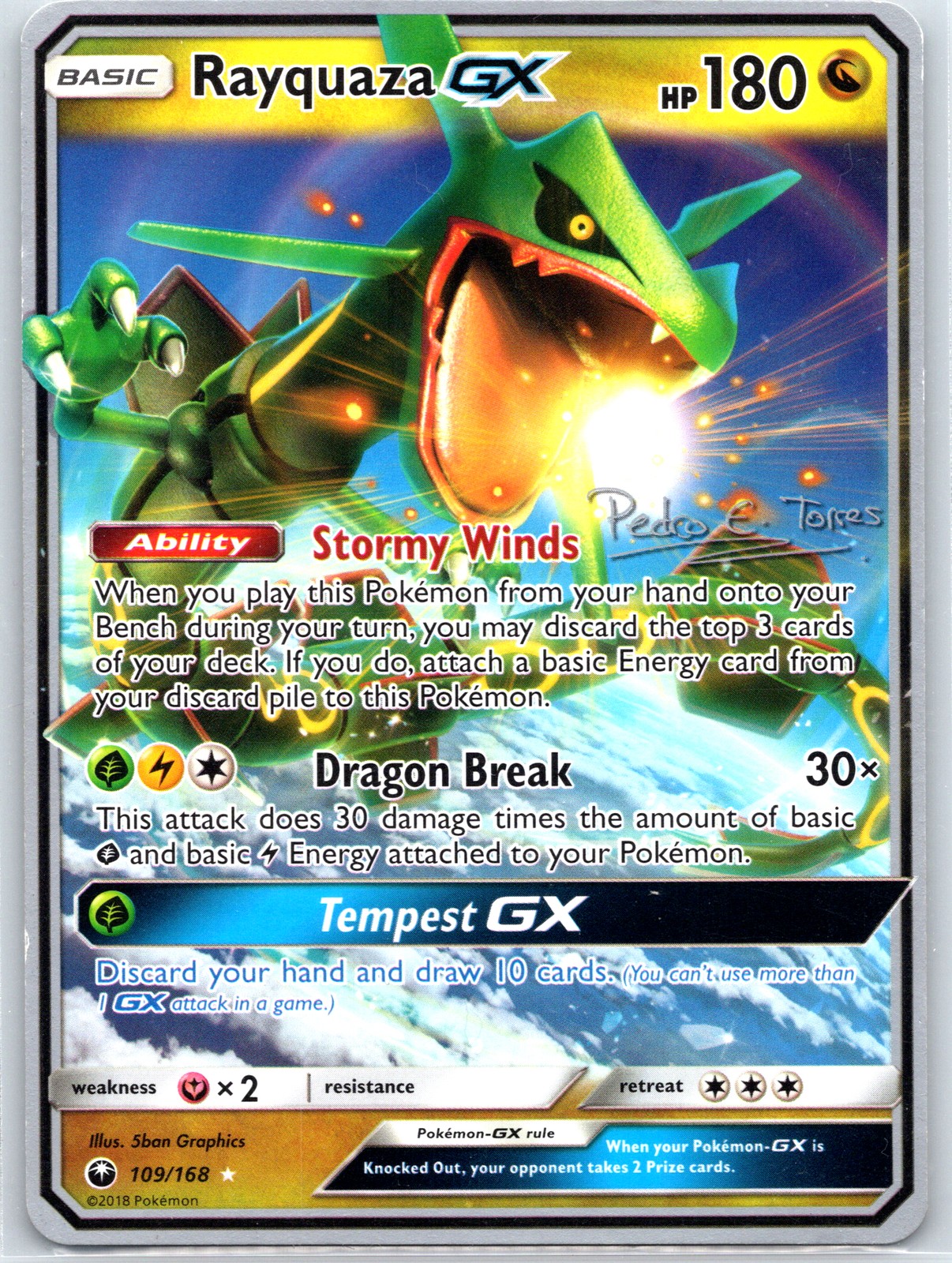 2018 Rayquaza GX 109/168
