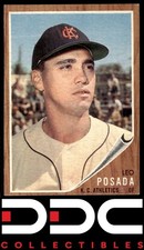 1962 Topps #168a Leo Posada Kansas City Athletics Excellent
