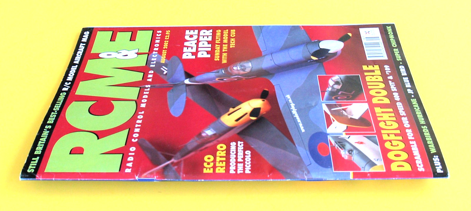 RCM&E—2 FULL PLANS UK—AUGUST 2002—RC MODEL AIRPLANES—AIRCRAFT PHOTOS FLYING NEWS