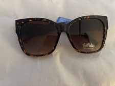 Bob Mackie Women  s Sunglasses Tortoise Lens Brown Frame