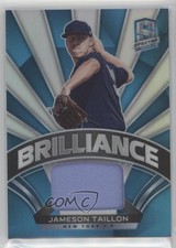 2021 Spectra Brilliance Materials Neon Blue Prizm 25/50 Jameson Taillon v9t