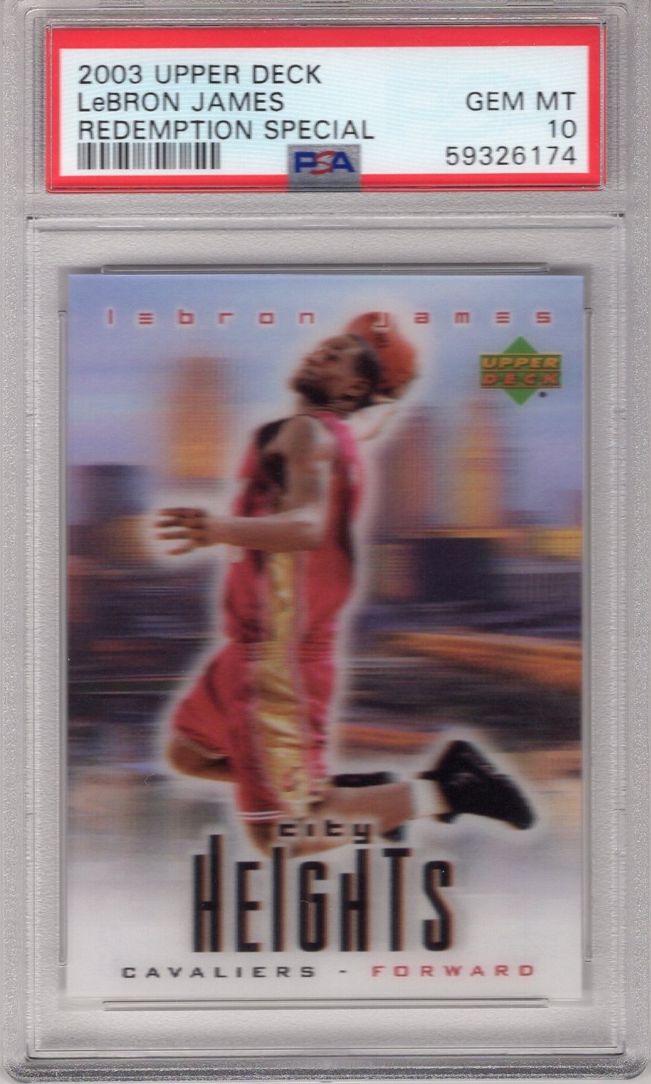 LEBRON JAMES 2003-04 UPPER DECK REDEMPTION SPECIAL ROOKIE RC PSA 10 GEM MINT