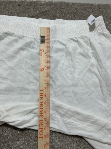 NEW Old Navy Linen Blend Wide Leg Pants Womens Size XL White Relaxed Pants - Picture 4 of 9