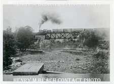 1900s Photo Sugar River NY Railroad Bridge near Boonville Henry Beach 5x7 Print
