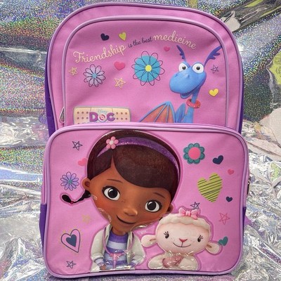 Rare doc mcstuffins Large 12x15inch backpack New With Tags 2014 #seniorbackpack