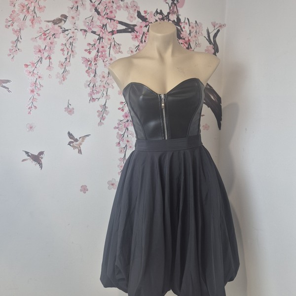 COS balloon Midi Skirt Size EUR34   light black stretch waist grunge goth E34