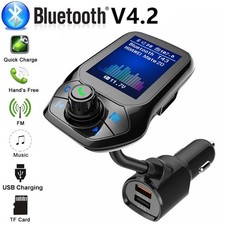 Bluetooth Car FM Transmitter MP3 Player Hands free Radio Adapter Kit USB Charger