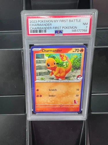 2023 POKEMON MY FIRST BATTLE-CHARMANDER DECK CHARMANDER BLUE BORDER PSA 7