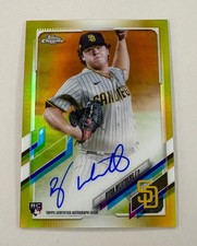 Ryan Weathers 2021 Topps Chrome True GOLD REFRACTOR AUTO RC/50 Yankees Rookie