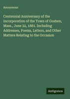 Anonymous | Centennial Anniversary Of The Incorporation Of The Town Of...