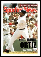 David Ortiz 2005 Topps #366 Boston Red Sox FREE SHIPPING AutographDen