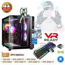VR Ready ARGB Gaming PC-E5/i7/i9 RTX5060 32GB 1TB SSD WINDOWS 11 WiFi 6 BT5.4
