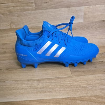 Adidas Ultra Boost Primeknit Football Cleats Solar Blue JP7412 Mens Size 12 Rare