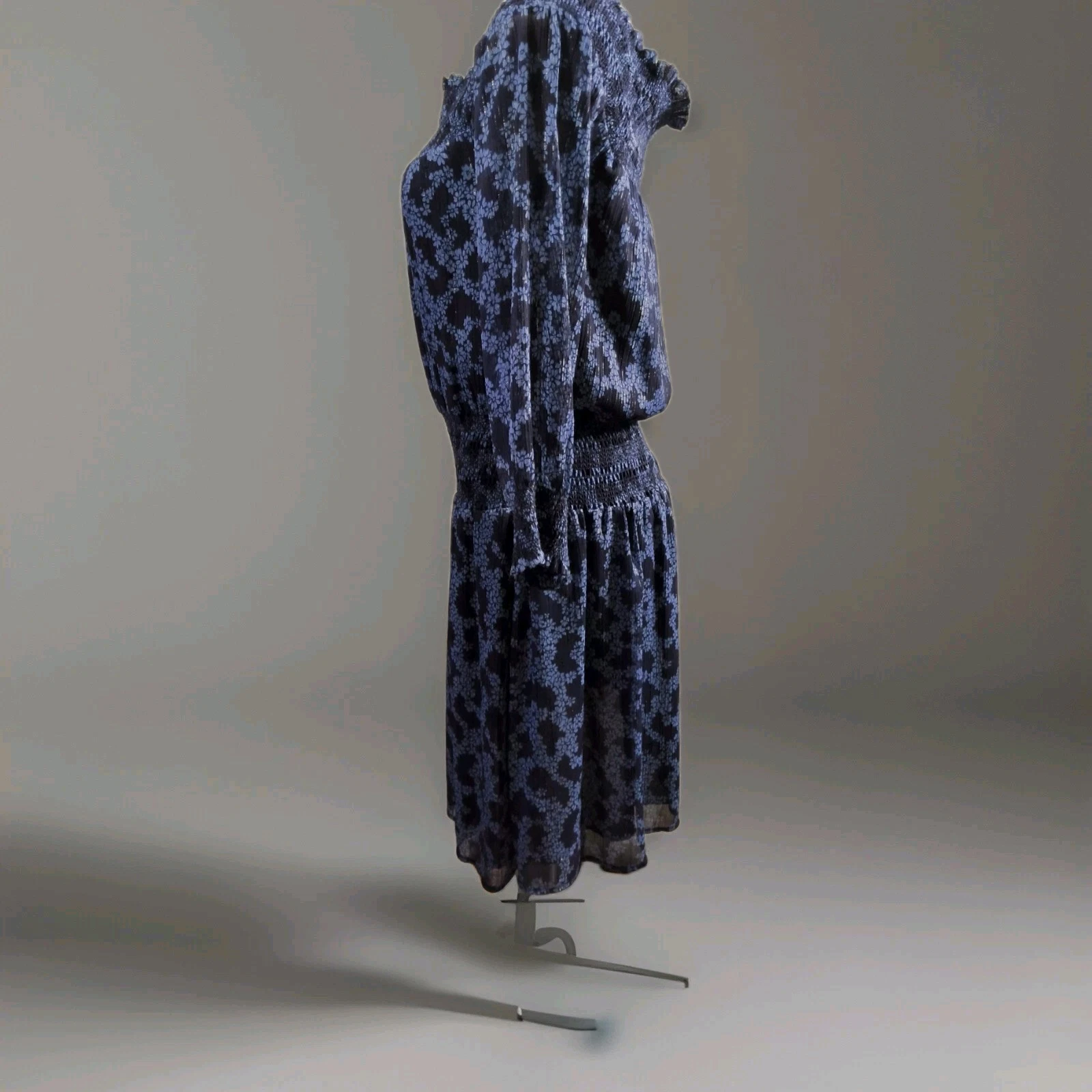 Abito Michael Kors Arbor scollato spalle scoperte mirtillo. Taglia P S