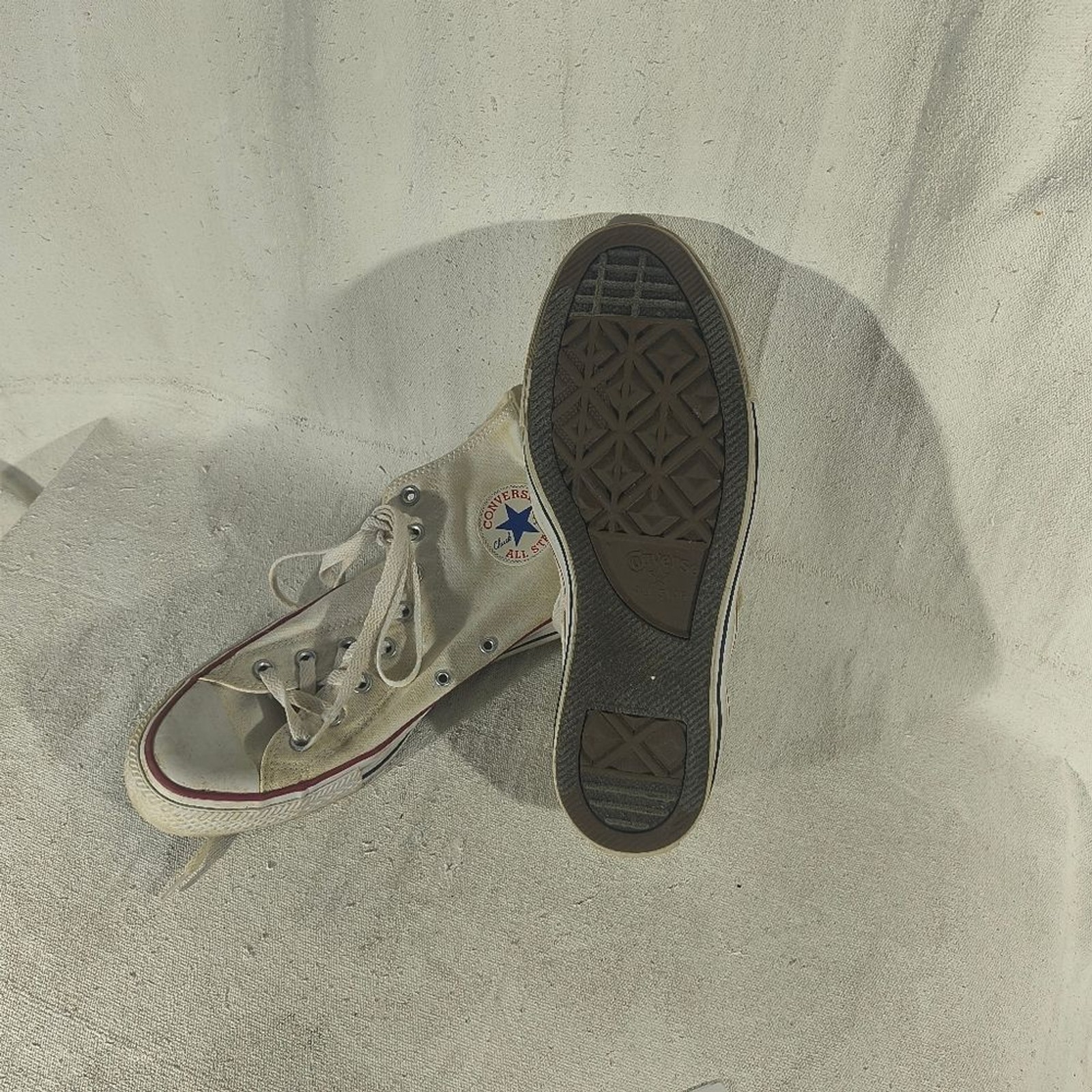 Men's Size 11 White High-Top Sneakers Converse All Star thumbnail 3