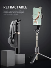 Foldable Gimbal Stabilizer Selfie Stick Wireless Tripod w/ Bluetooth