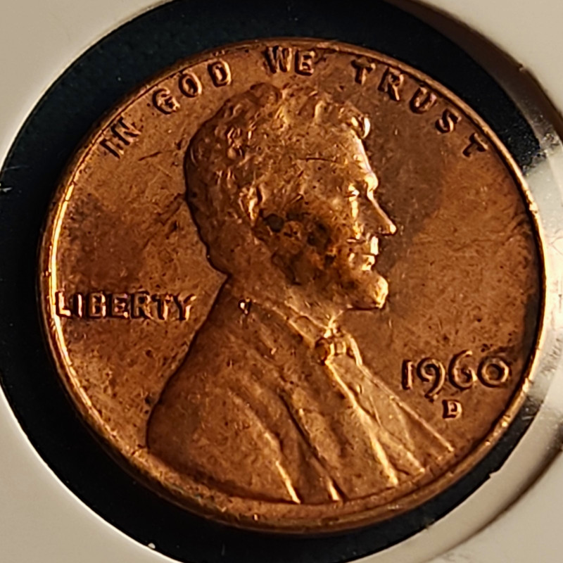 1960-D Lincoln Memorial Small Cent Bronze BN Large Date