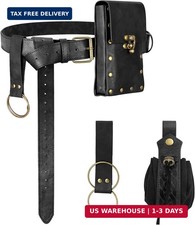 Renaissance Belt with Pouch Waist Bag - Coin Purse for Pirate, Renaissance Acces