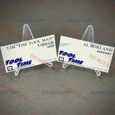 Tim Taylor & Al Borland TV Home Improvement replica Tool Time business cards