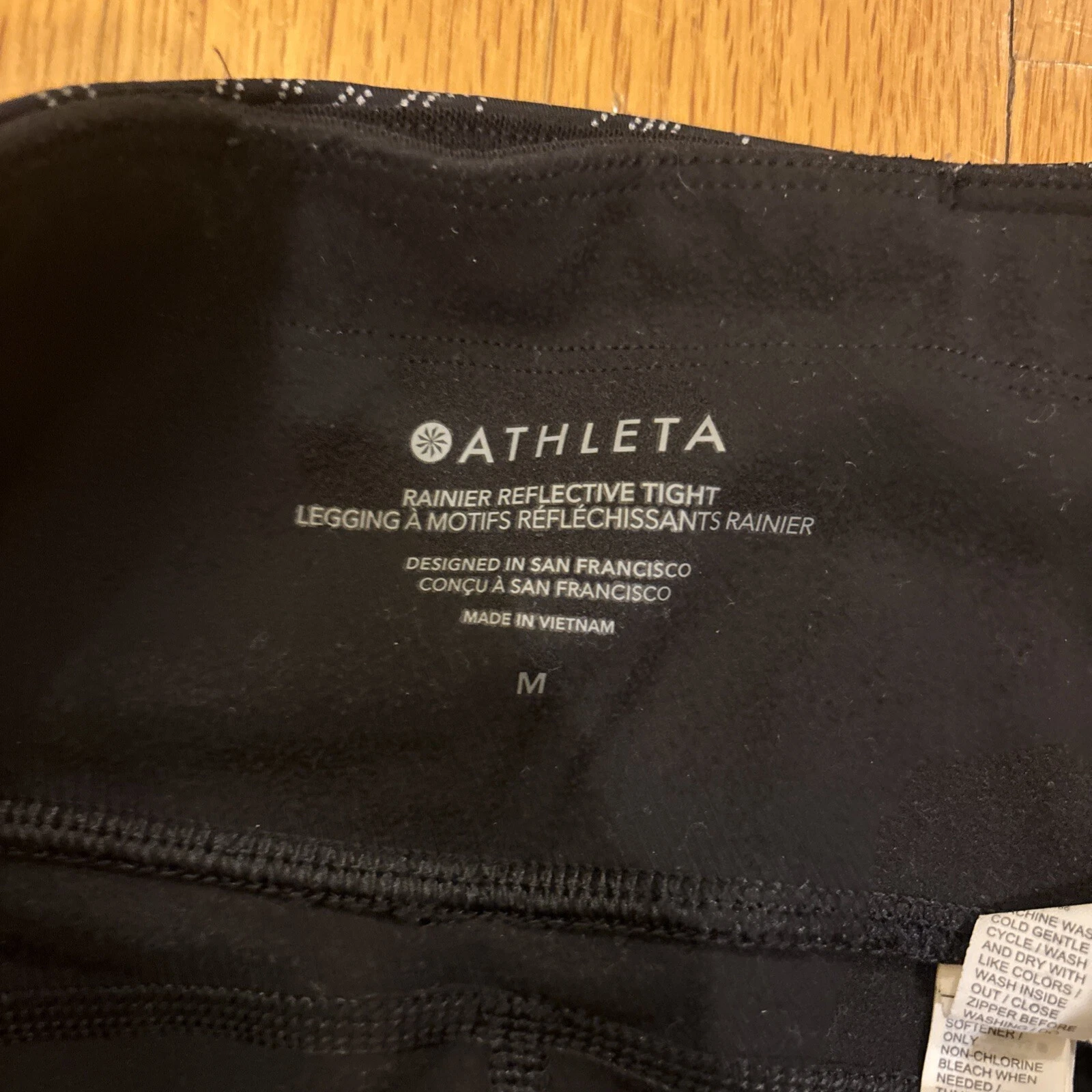 athleta rainier reflective aluna bloom floral leggings