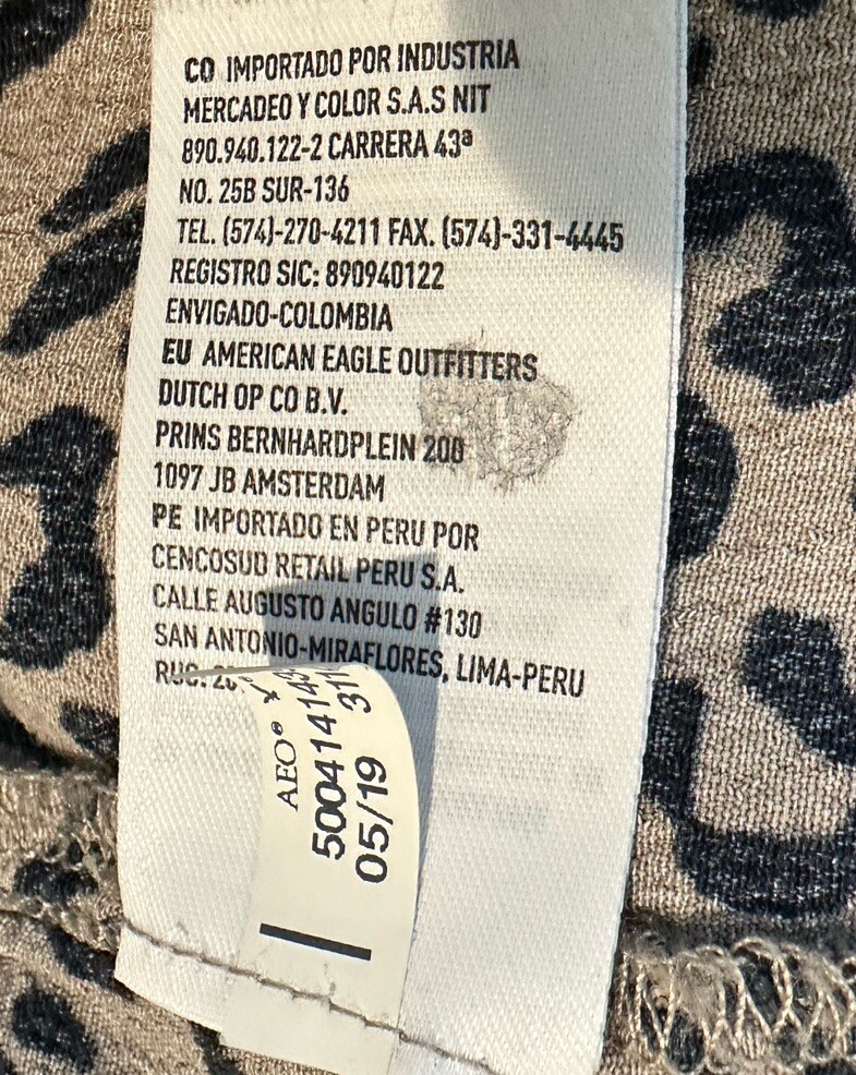 AMERICAN EAGLE viscose ruffle bottom pull on elas… - image 4