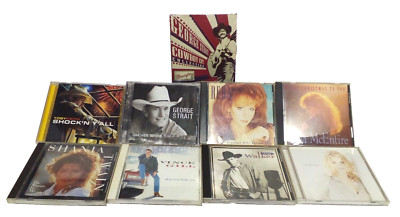 Lot of 9 Country CDs George Strait, Toby Keith, Reba, Vince Gill, Clay Walker &