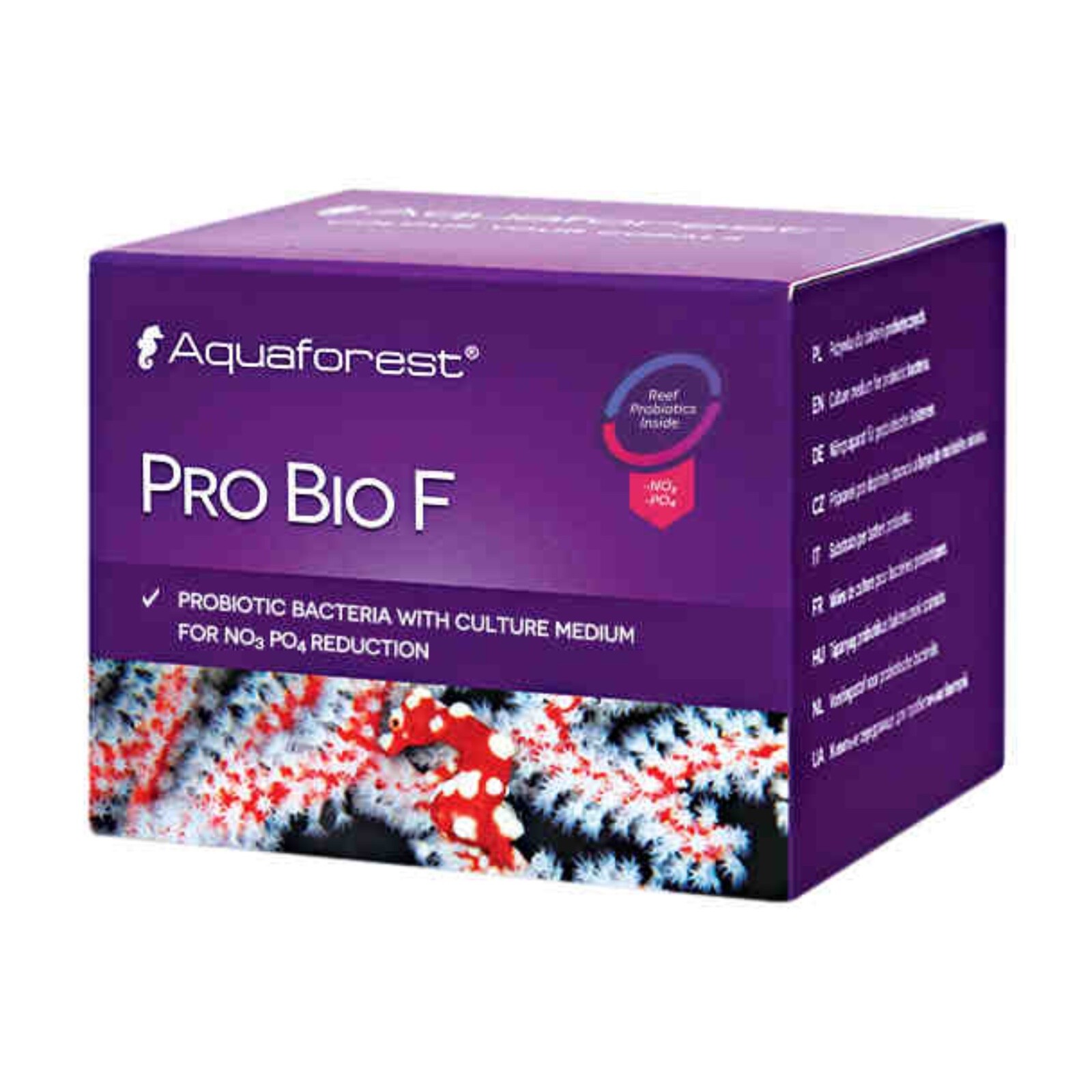 AQUAFOREST PRO BIO F 25 GR RIDUCE NITRATI FOSFATI ACQUARIO MARINO CORALLI PROBIO