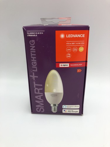LEDVANCE Smart+ LED E14 ZigBee Lampe, warmweiß, dimmbar, Echo kompatibel - Afbeelding 3 van 4