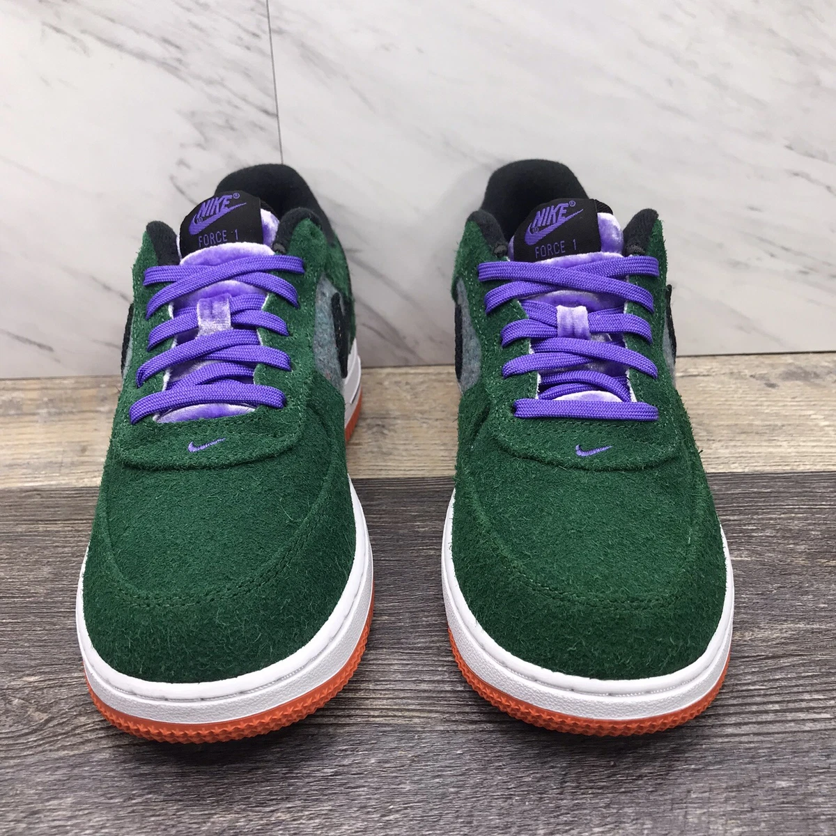Purple and green sales air force 1