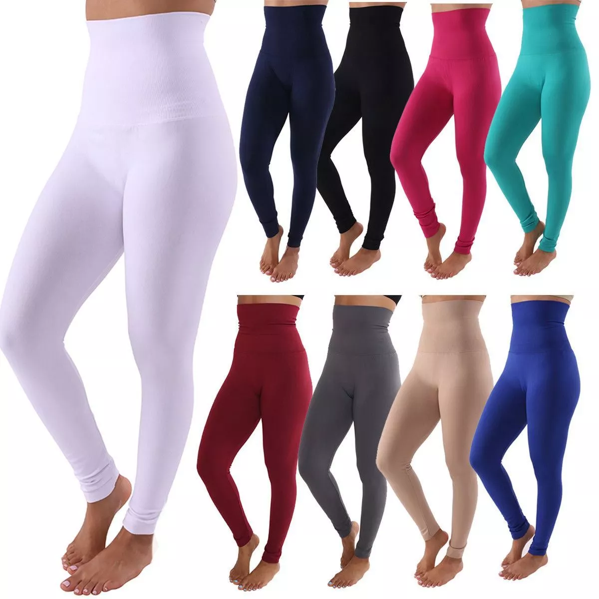 Leggings de lana talla grande con control de compresi n de cintura alta