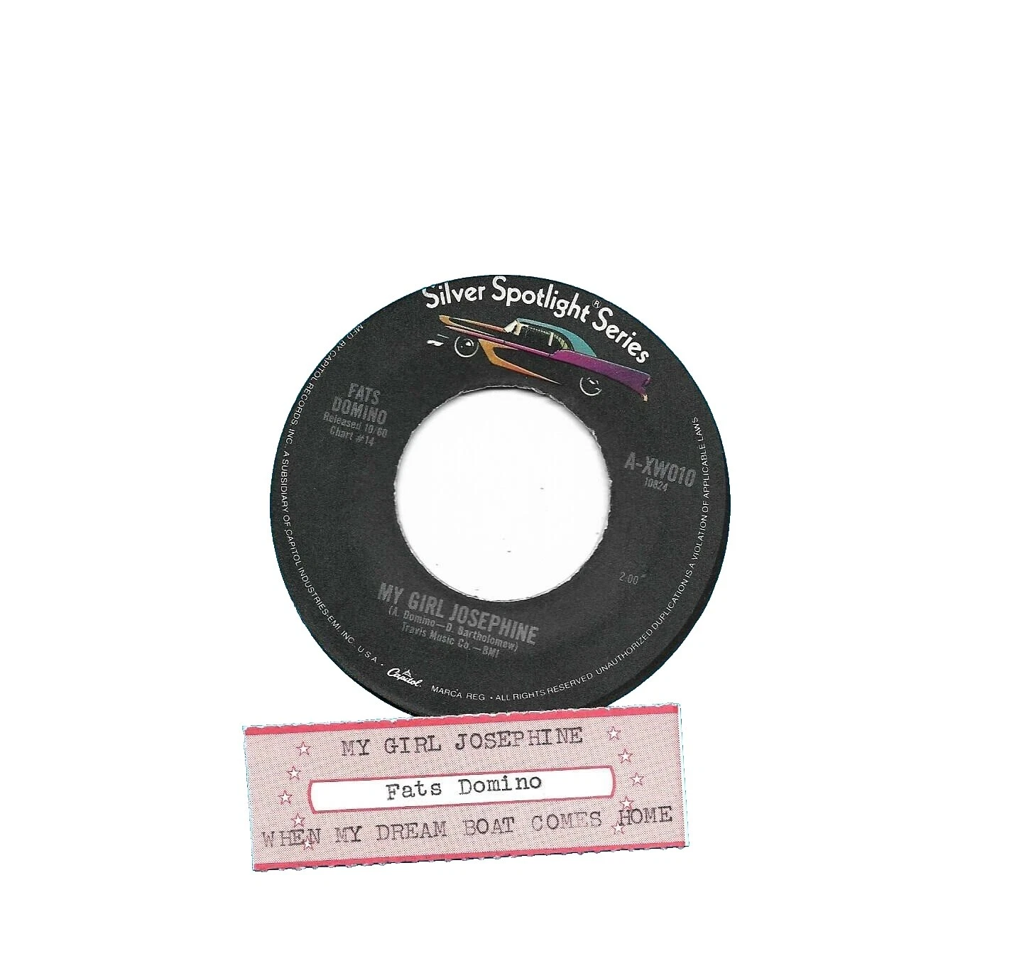 45 RPM Speed Vinyl Records Fats Domino