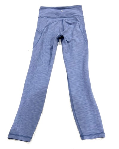 Lululemon Invigorate High-Rise Crop- 23"- 33" long- lavender/grayish blue-sz 2 - Picture 6 of 21