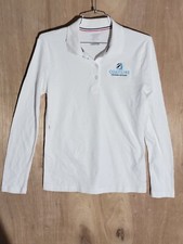 french toast girls polo shirt XL long sleeve collared christian school white