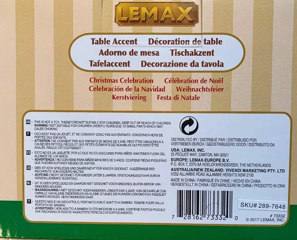NEW 2018 LEMAX Village Collection Christmas Celebration 73332 eBay