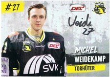 Michel Weidekamp (Eishockey), sign. Krefelder EV-AK