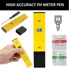 PH Meter LCD Digital Electric Water Tester Pen Hydroponics Aquarium Test Kit UK