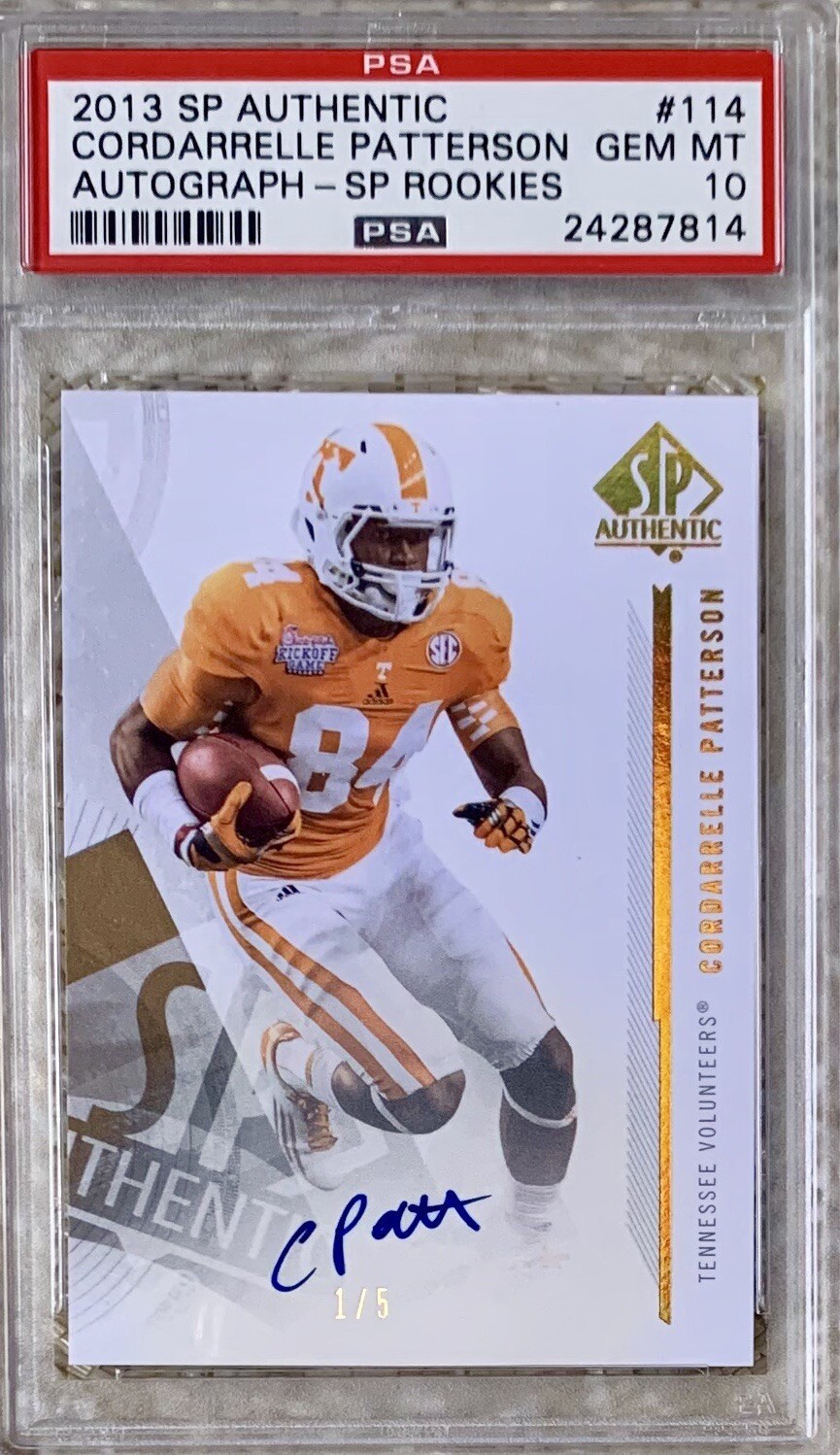 Cordarrelle Patterson SP Authentic #114 Autograph-SP Rookies