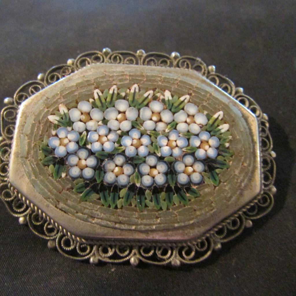 Beautiful Art Deco Quality Solid Silver Micro Mos… - image 1
