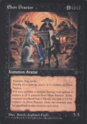 Ebon Praetor - Fallen Empires #37 (Rare)