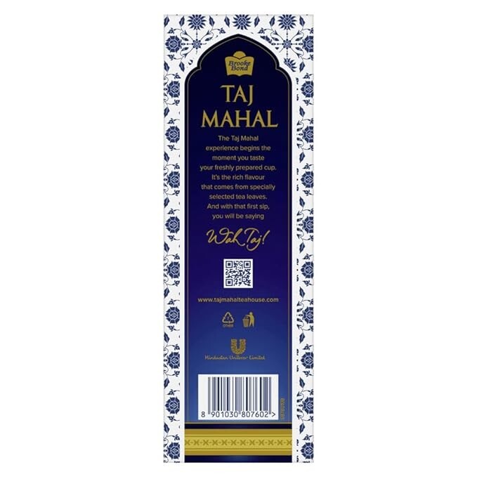 Taj Mahal South Tea 500 g Pack, Rich and Flavourful Chai - Premium Blend of Powd
