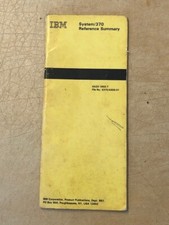 IBM System 370 Reference Summary  File S370/4...