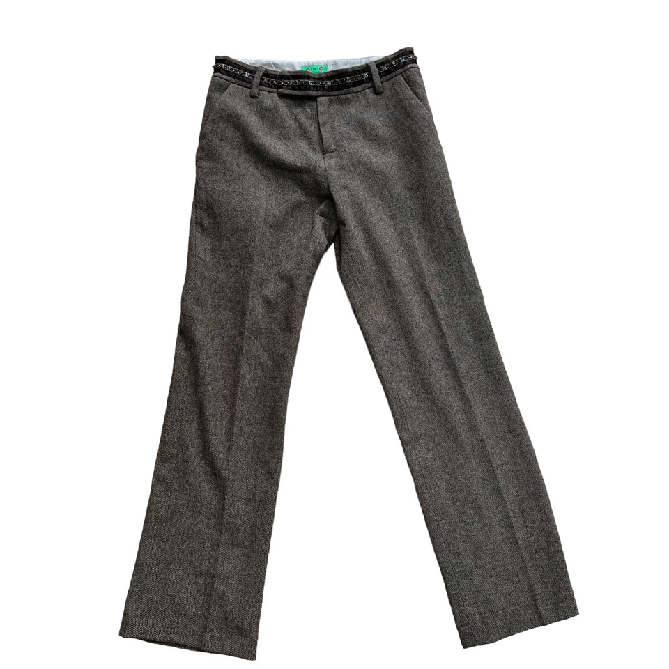 TIBI Mujer Mezcla Lana, Bordado y Encaje Chaqueta con Pantalones Traje Talla 2 Foto 3 de 4