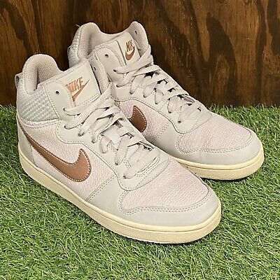 Nike Court Borough Mid Premium Light Bone Shoes / Women's US Nike Court Borough Mid Premium Light Bone Shoes / Women's US