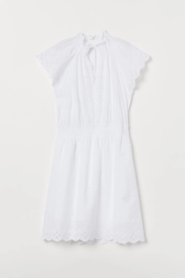 h and m white dress