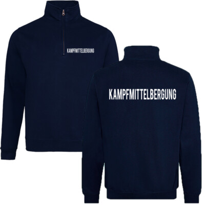 KAMPFMITTELBERGUNG Zip Sweatshirt Pullover versch.Shirtfarben/Druckfarben P22