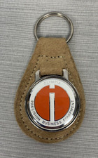 Olympia Precision Business Equipment Keychain Leather Advertising Keyring Logo